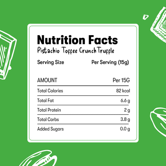 Pistachio Toffee Crunch Truffles 60g
