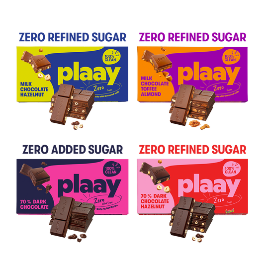 Plaay Mix Chocolate Bars 50g - Pack of 4