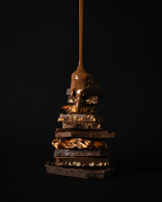 70% Dark Chocolate Caramel Crunch Mousse Bar 6 x 80g