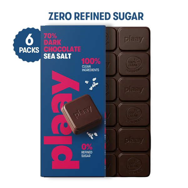 70% Dark Chocolate Sea Salt Slab 6 x 80g