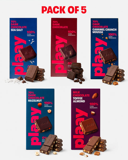 New Chocolate Bars 80Gm - Mix Pack Of 5